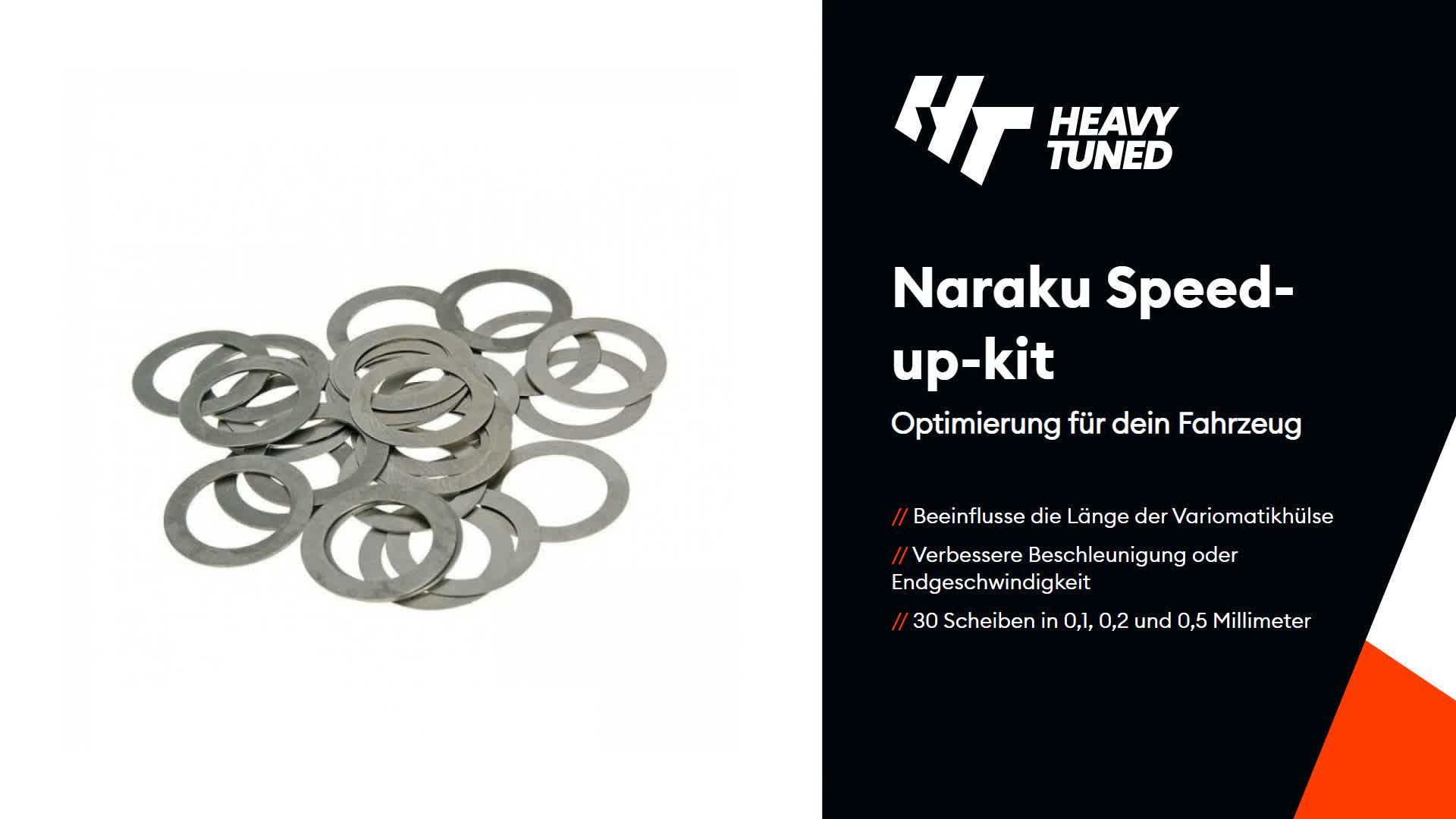 Ausgleichscheiben Naraku Speed-up-Kit Minarelli Peugeot Produktbild-Vorschau 4
