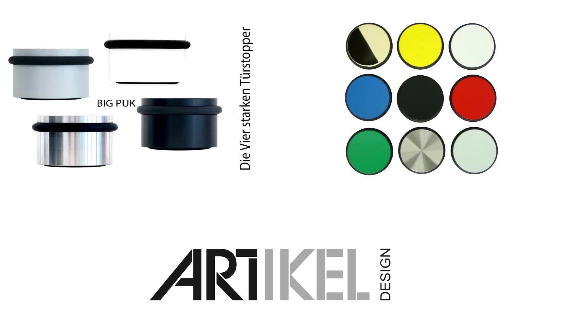 Türstopper PUK ® Türpuffer ARTIKEL-Design schwarz Produktbild-Vorschau 2