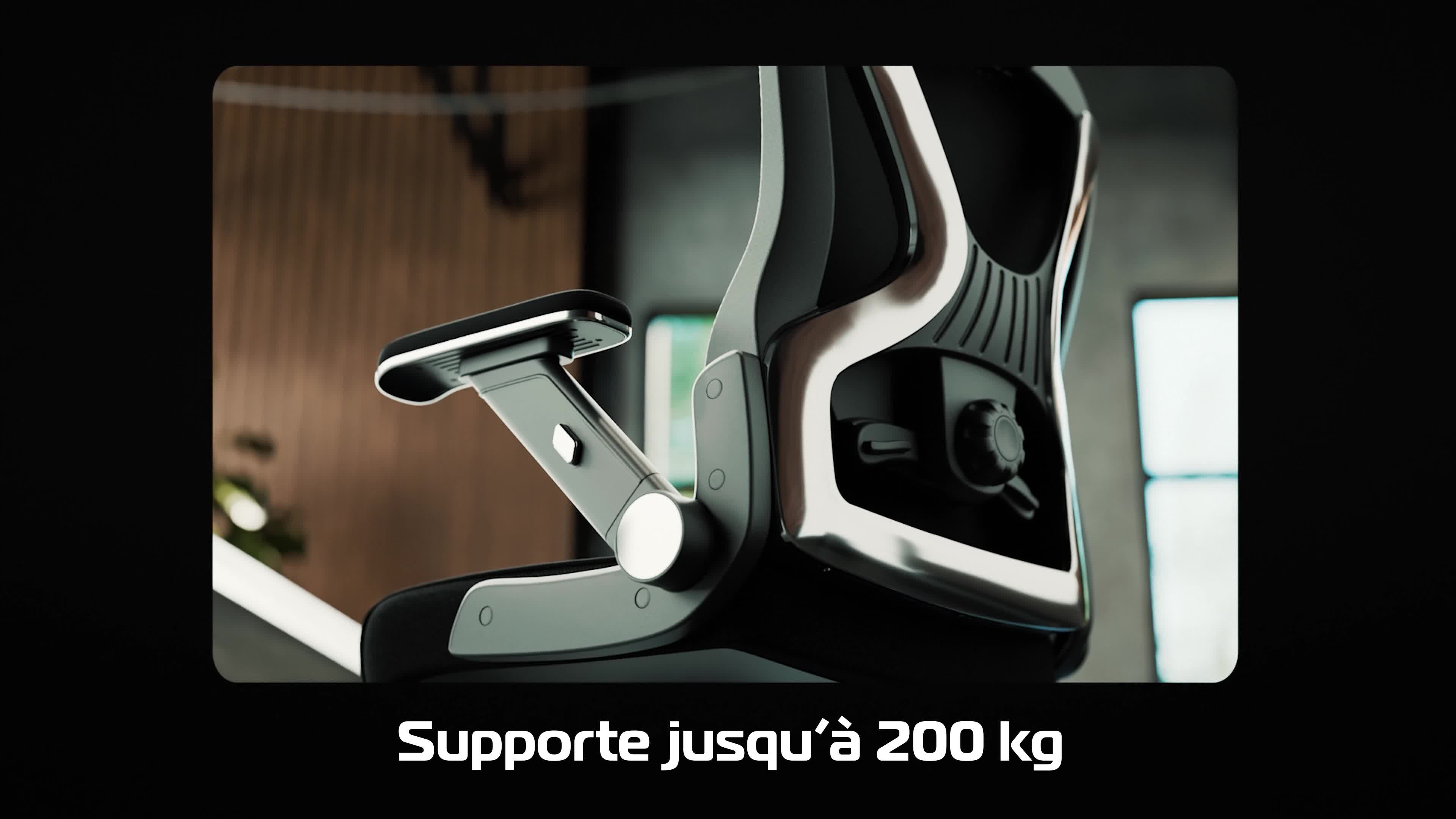 CLOUVOU PowerSeat Noir, Chaise de bureau ergonomique, 100% Voir les images du produit 7