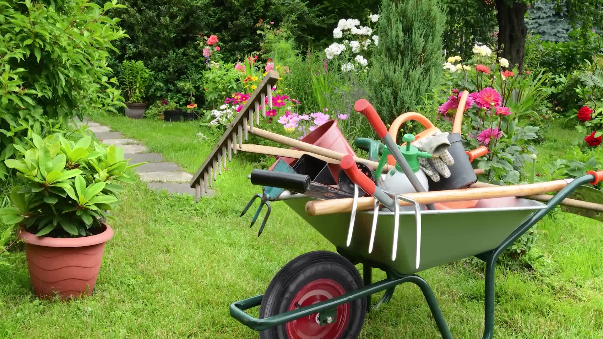 Relaxdays Schubkarrenrad 4.80 4.00-8, luftbereift, 4 PR, Produktbild-Vorschau 7
