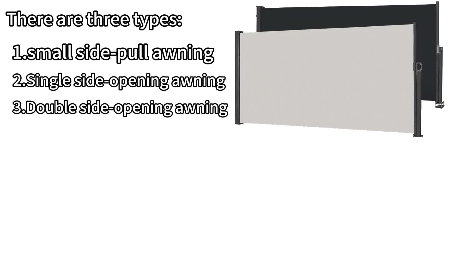 LZQ 200x300cm Ausziehbar Seitenmarkise Polyester Markise Produktbild-Vorschau 7