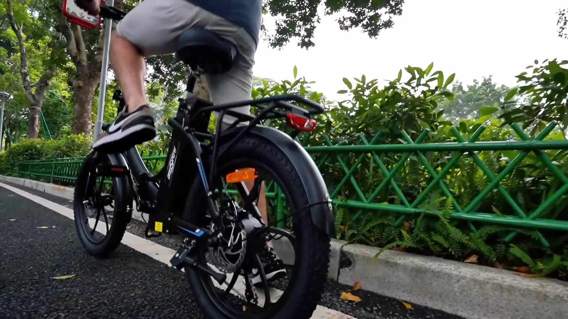 E-Bike Faltrad OT16-2 klappbares Citybike mit dicken 20 Produktbild-Vorschau 7
