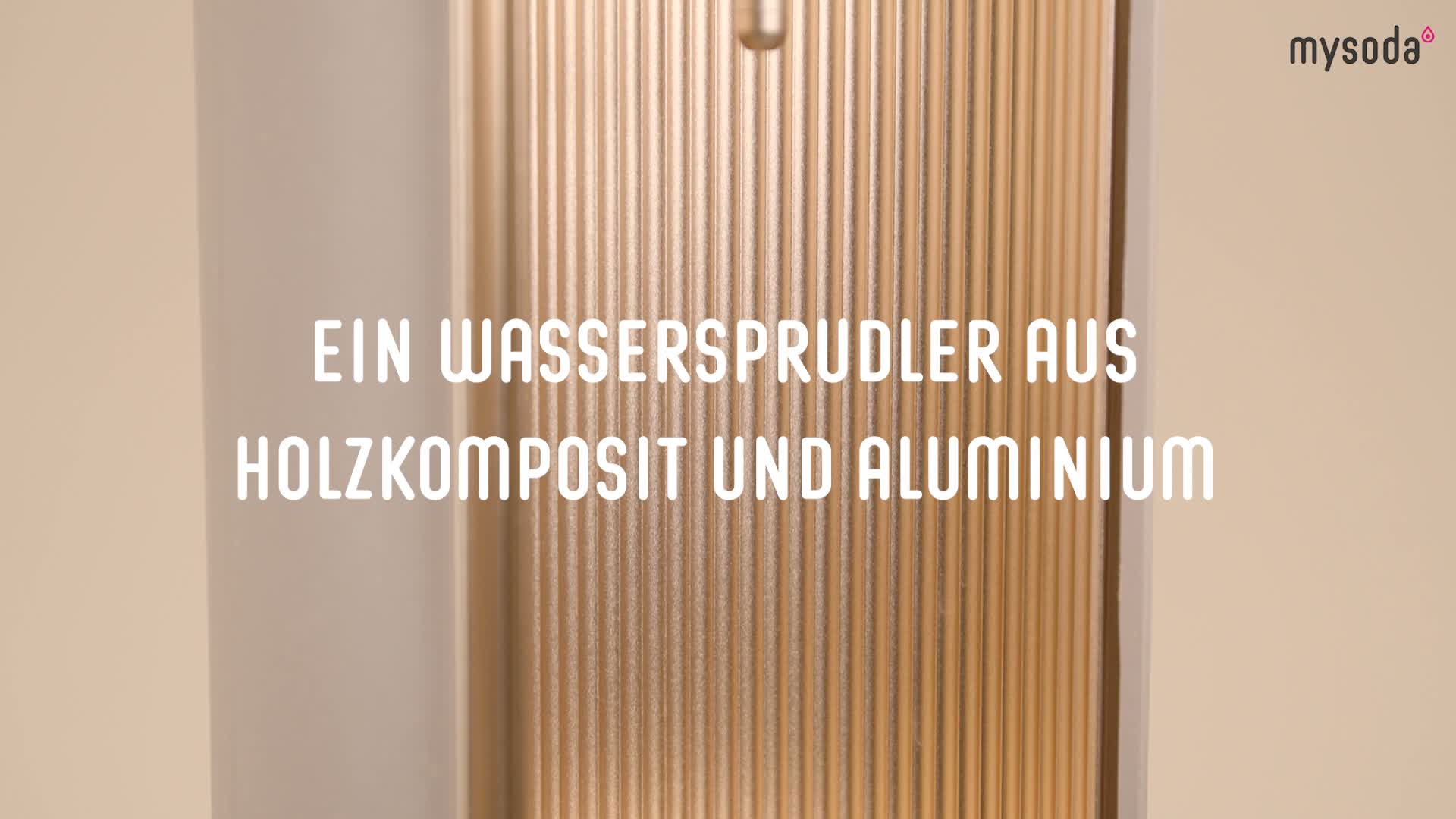 Mysoda Glassy Design-Wassersprudler (Latte) mit 1L Produktbild-Vorschau 5