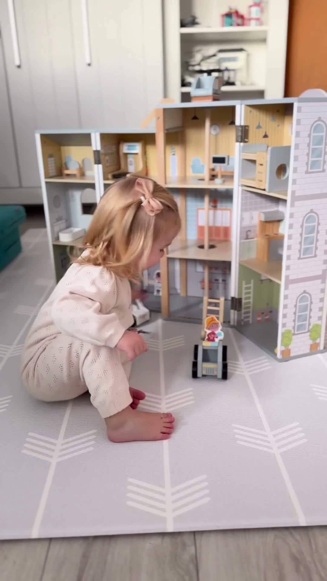 Großes Feuerwehr- und Polizeistation-Holzspielset für Produktbild-Vorschau 7