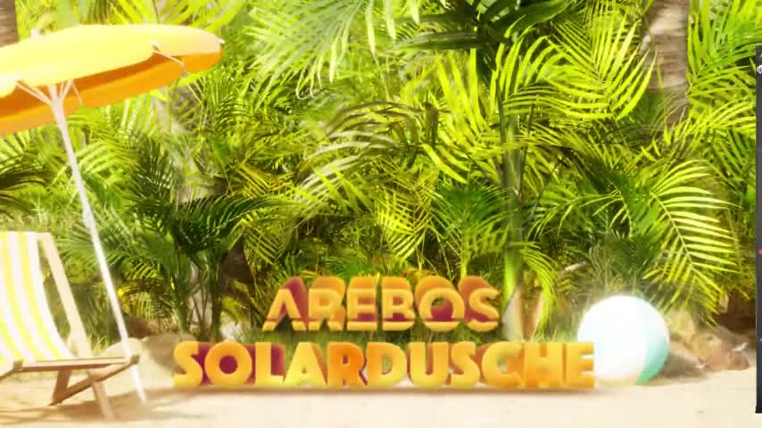 AREBOS Solardusche 60L mit Handbrause Thermometer & Snap-In Produktbild-Vorschau 7