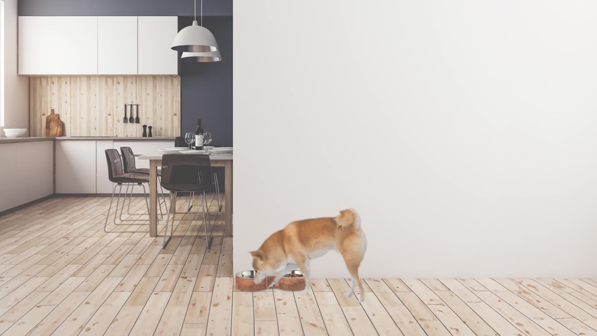 Relaxdays Hundenapfbar, für Hunde, 2 Edelstahlnäpfe, je Produktbild-Vorschau 7
