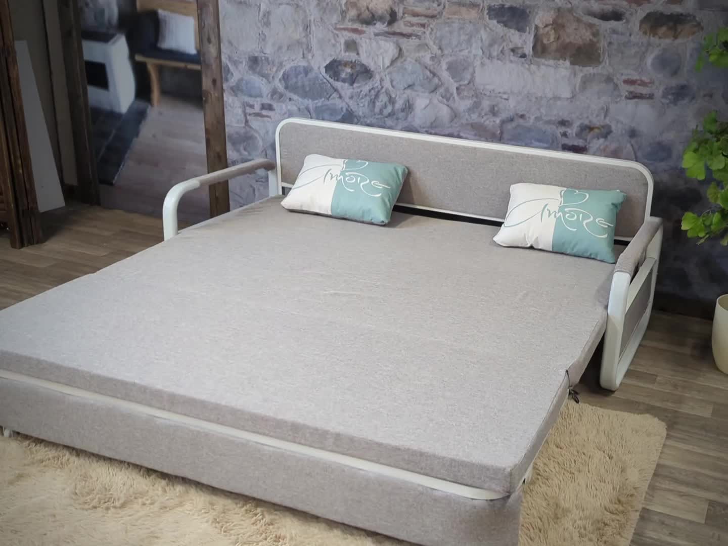 Schlafsofa MCW-M83, Schlafcouch Couch Sofa, Schlaffunktion Produktbild-Vorschau 7