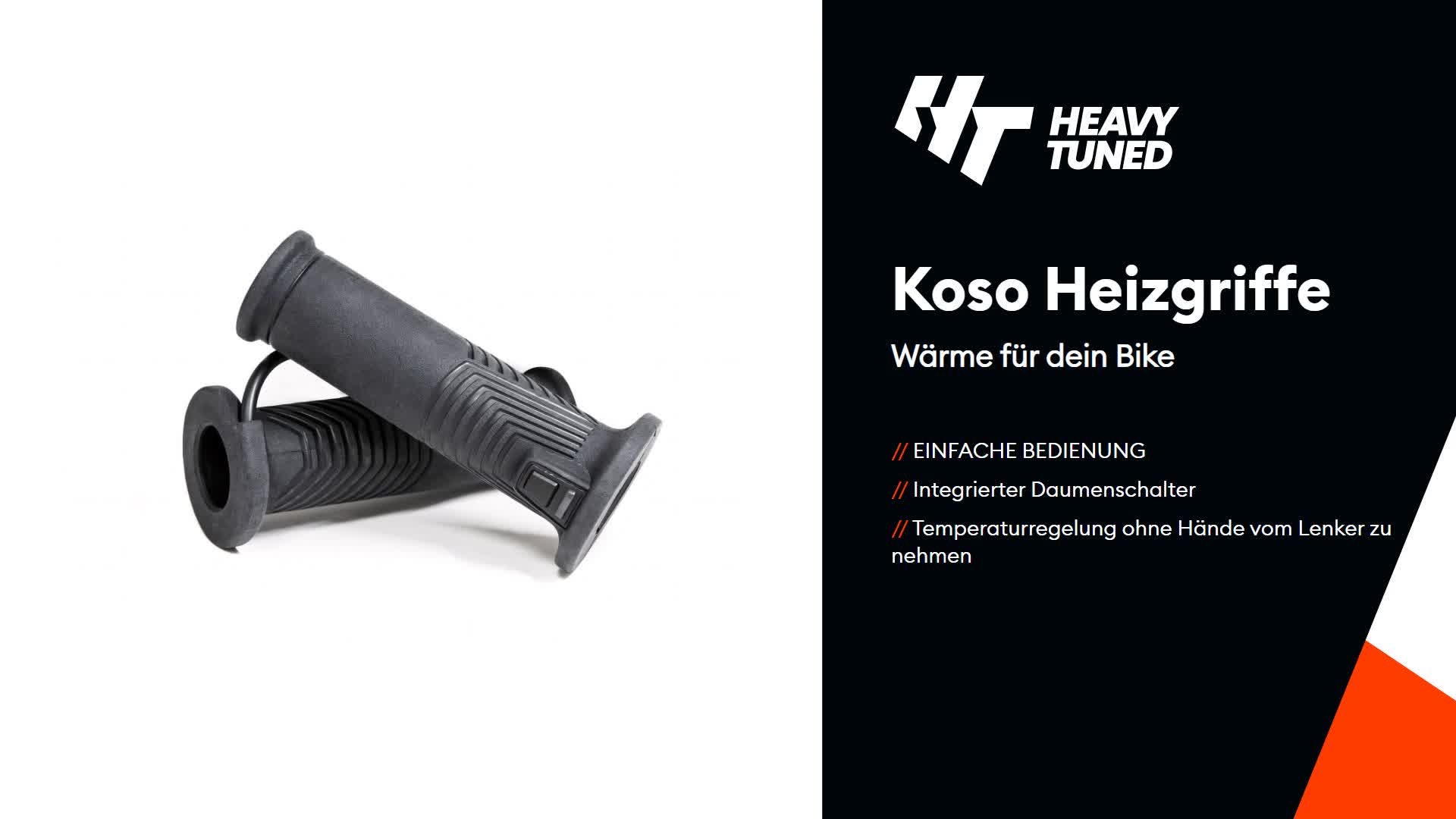 Koso Heizgriffe HG-17 22mm 7/8 Zoll + 25,4mm 1 Zoll L 130mm Produktbild-Vorschau 7
