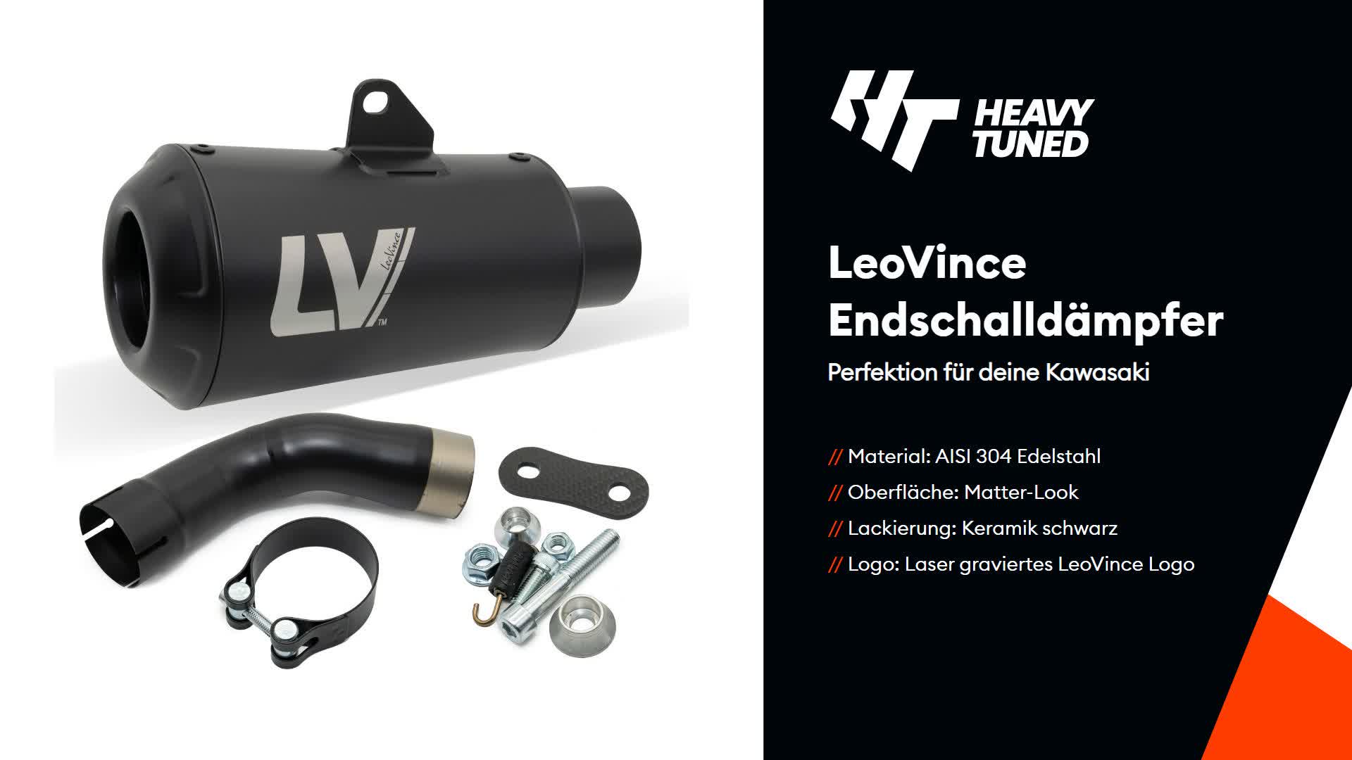 Endschalldämpfer LeoVince SLIP-ON SBK LV-10 FULL BLACK Produktbild-Vorschau 7