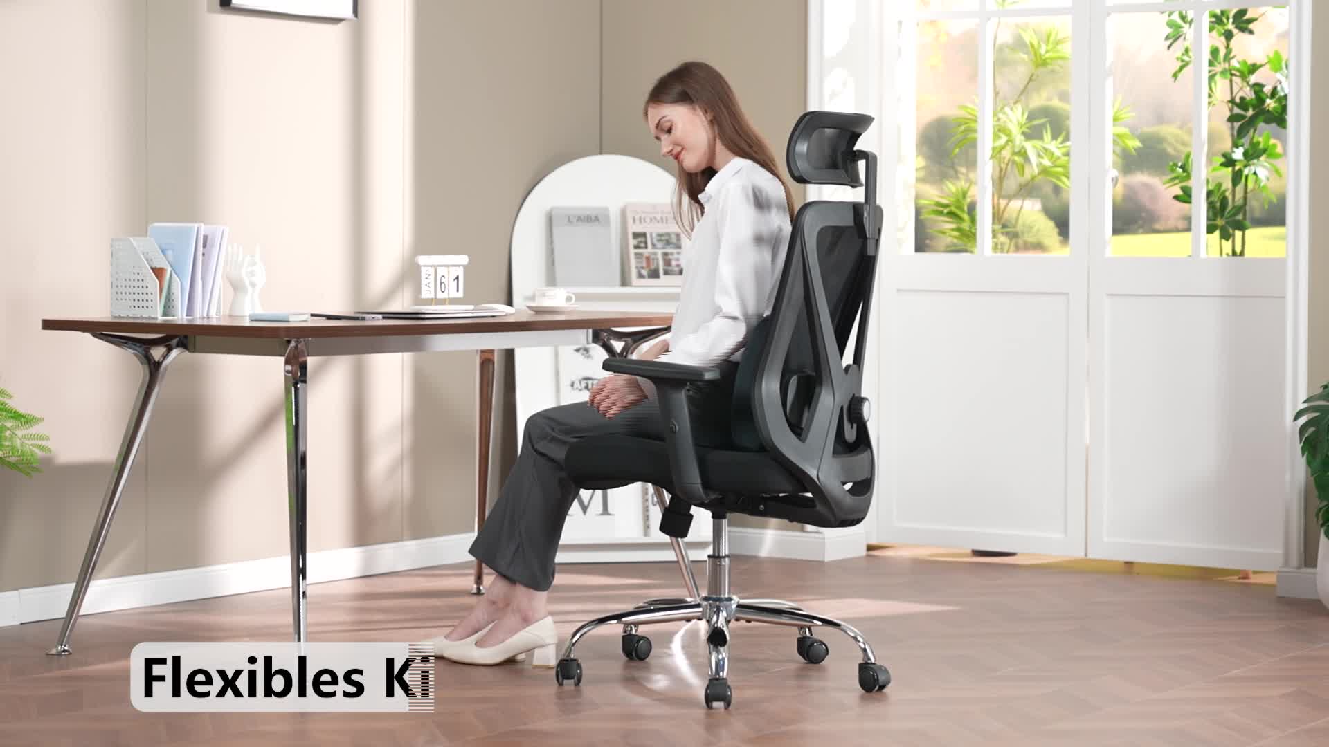 COMHOMA Bürostuhl Ergonomischer Schreibtischstuhl Produktbild-Vorschau 7