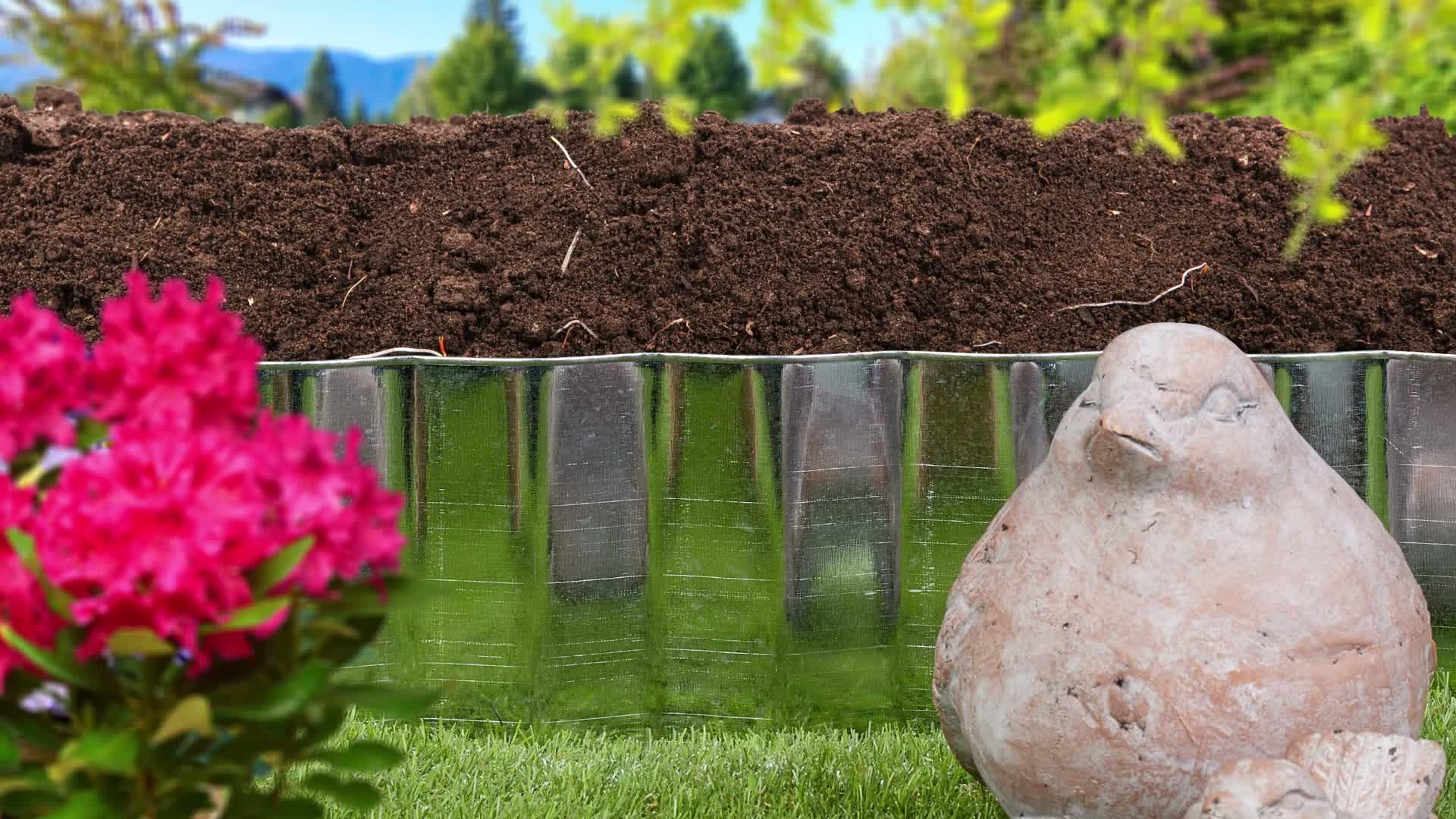 Relaxdays Rasenkante 15m, Beetbegrenzung aus Metall, Produktbild-Vorschau 7