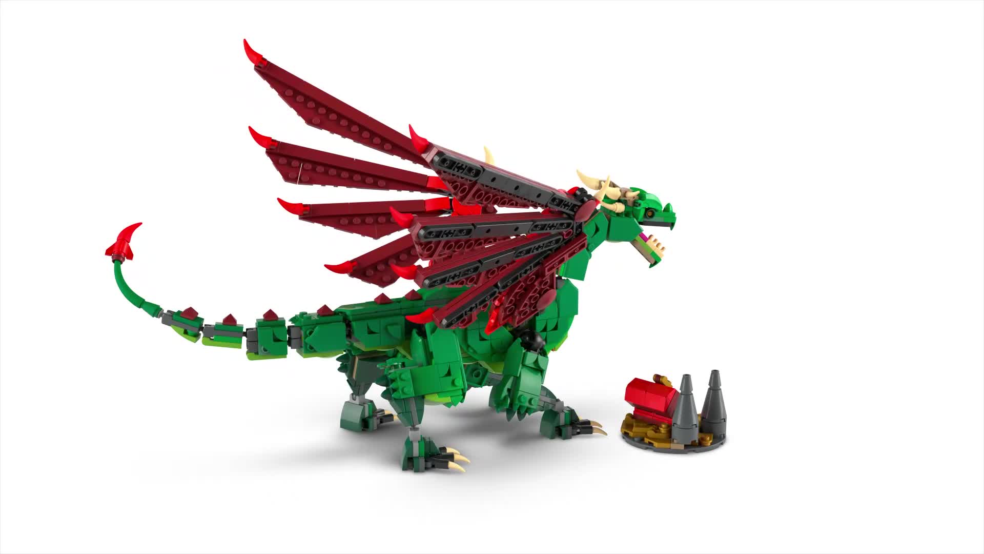 LEGO Creator 3in1 Grüner Drache - Spielzeug - Umbaubar in Produktbild-Vorschau 7