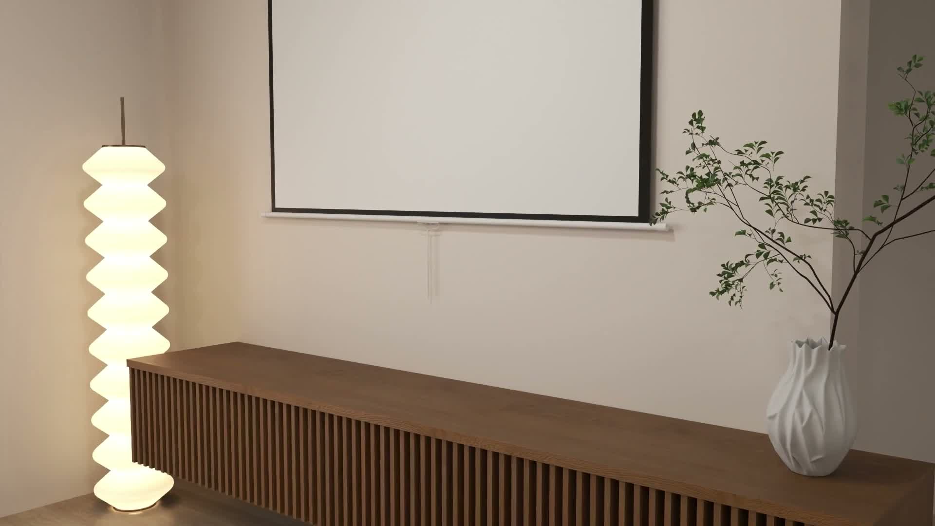 HOMCOM Beamer Leinwand 171 x 128 cm 84 Zoll 4:3 HD 4K Produktbild-Vorschau 7