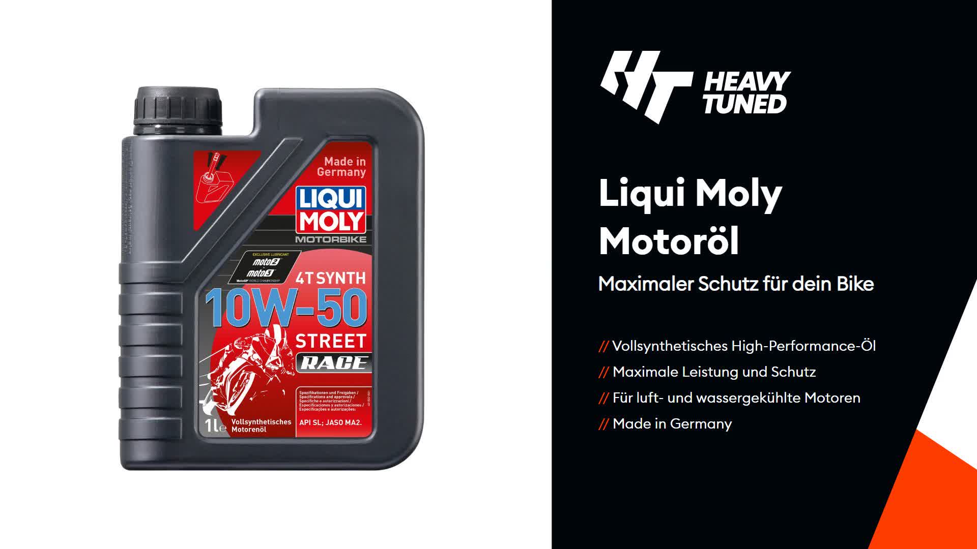 Liqui Moly Motorbike 4T Synth 10W-50 Street Race 1 Liter Produktbild-Vorschau 7