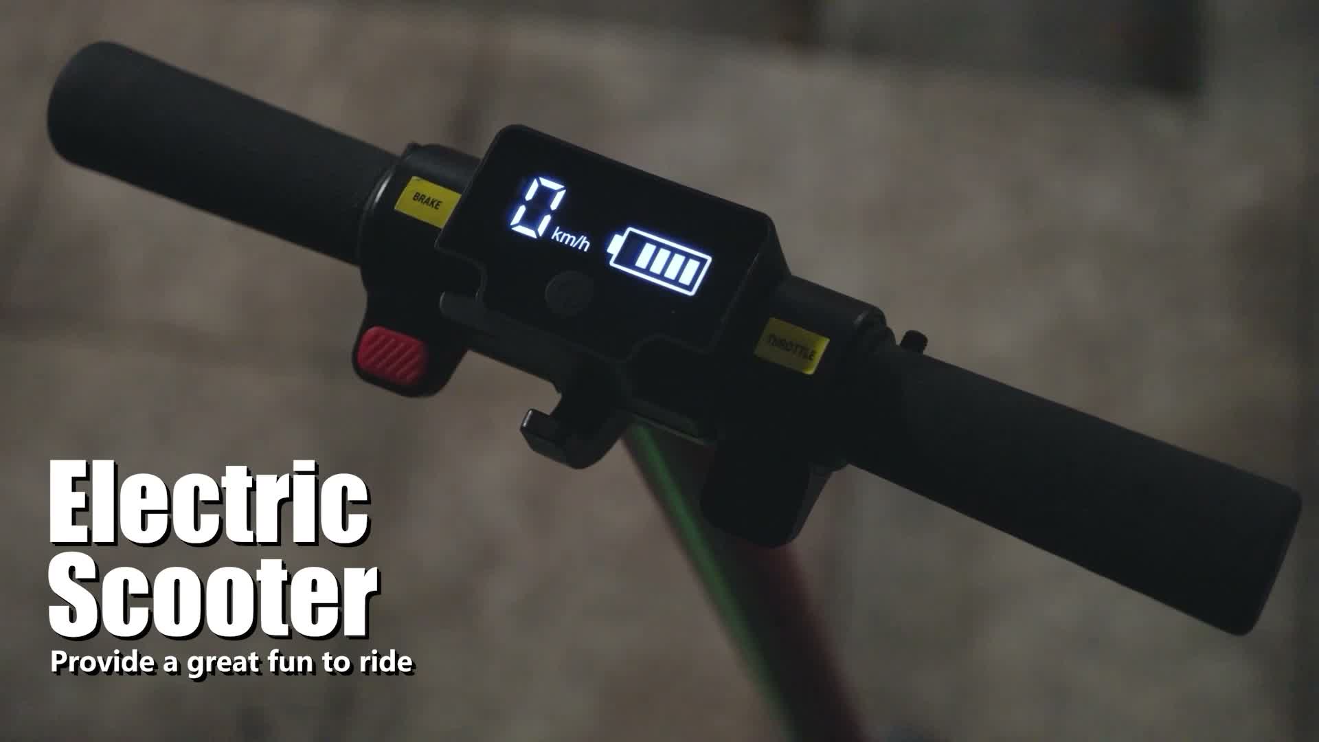 Elektroscooter Mit Stoßdämpfende Funktion, LED-Anzeige E Produktbild-Vorschau 7