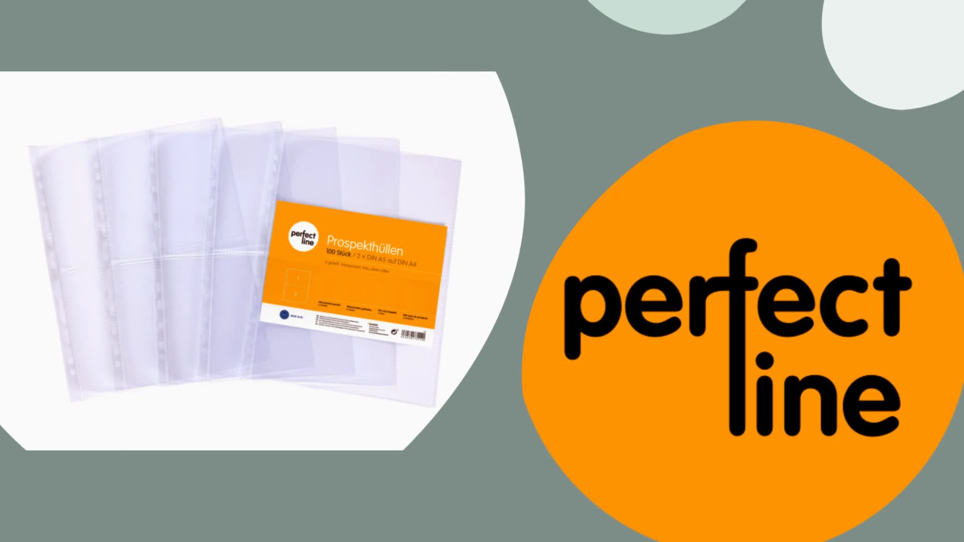 perfect line 100 Prospekthüllen A4 2-geteilt auf A5 PP Produktbild-Vorschau 7