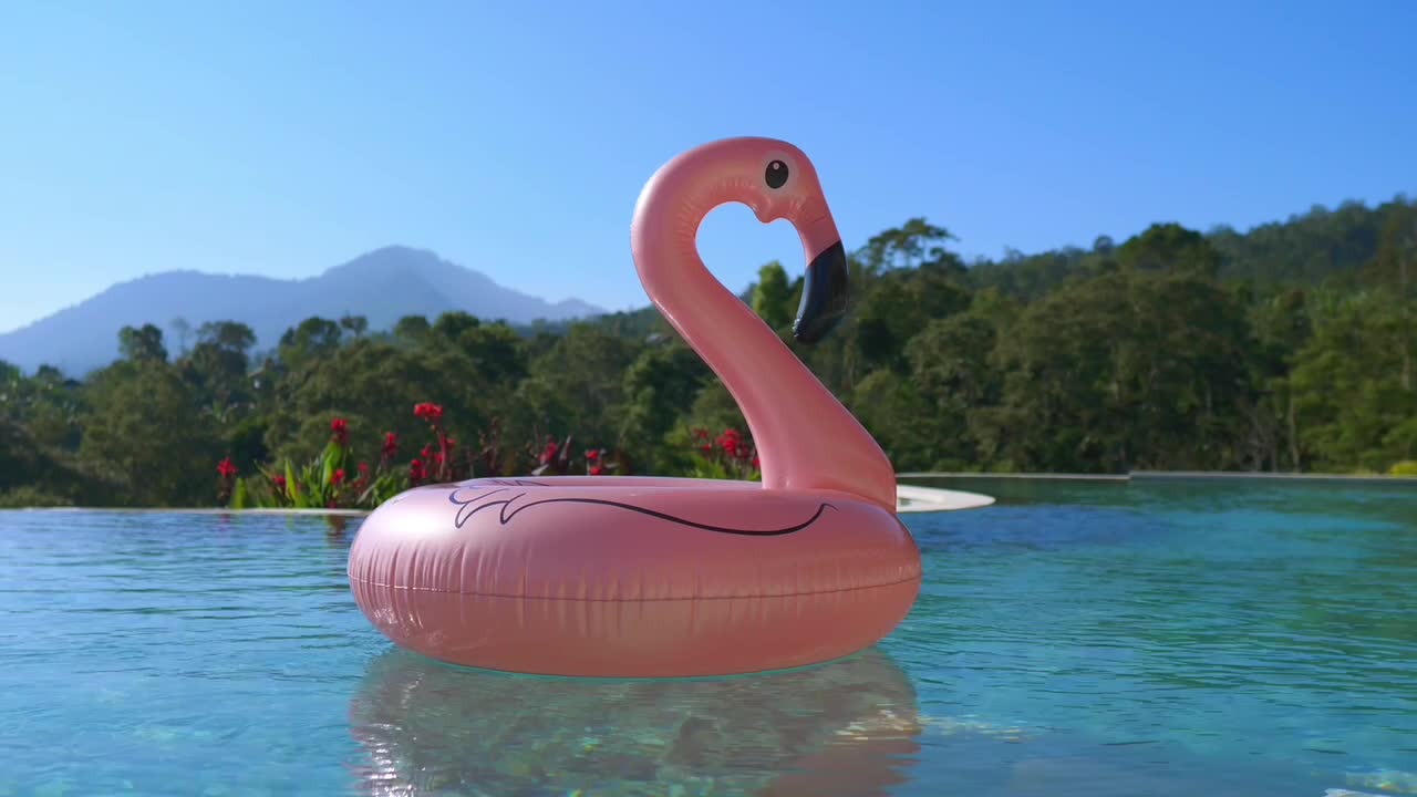 Flamingo Schwimmring aufblasbar Ø 110 cm – Schwimmreifen Produktbild-Vorschau 7