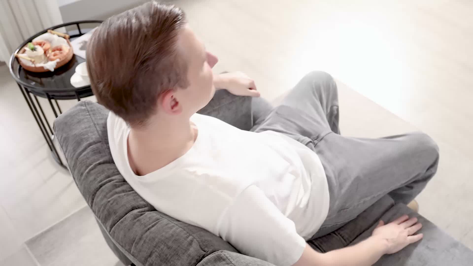 HOMCOM 3-Sitzer Sofa, Couch mit Armlehnen, Stahlbeinen, Produktbild-Vorschau 7