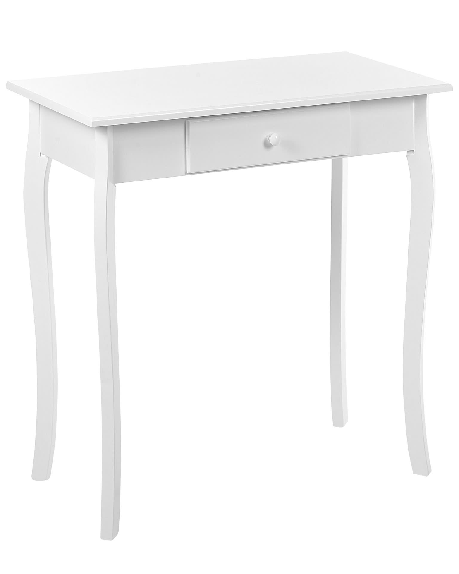 BELIANI Konzolový stolek bílý MDF dřevěné nohy 75 x 40 x 77 Náhled obrázku produktu 7