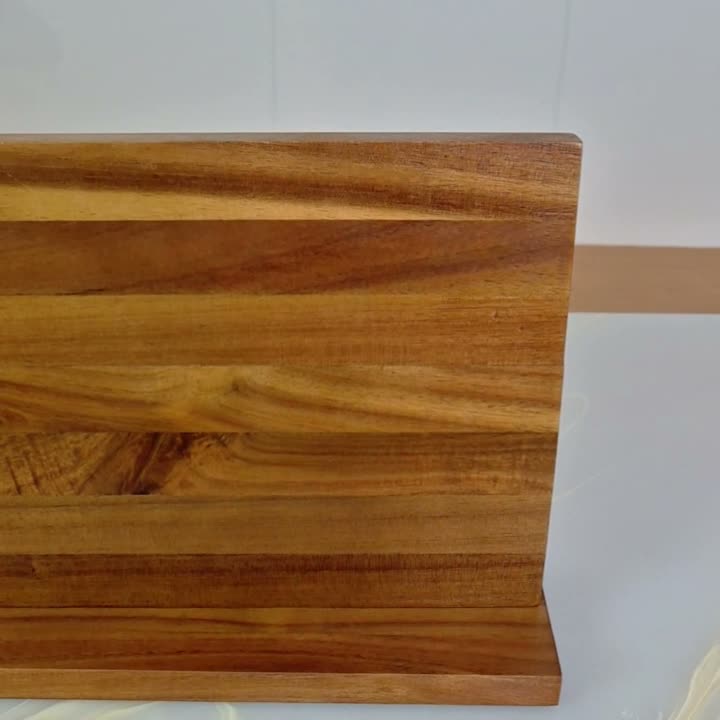 Magnetischer Messerhalter aus Akazienholz Produktbild-Vorschau 3