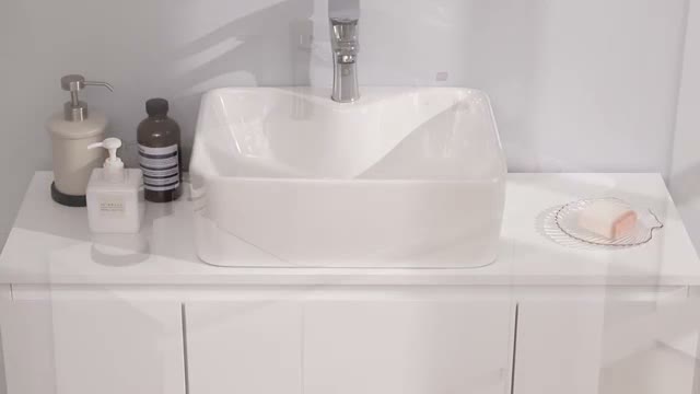 AODEMOKO Waschbeckenunterschrank, Badezimmerschrank mit Produktbild-Vorschau 7