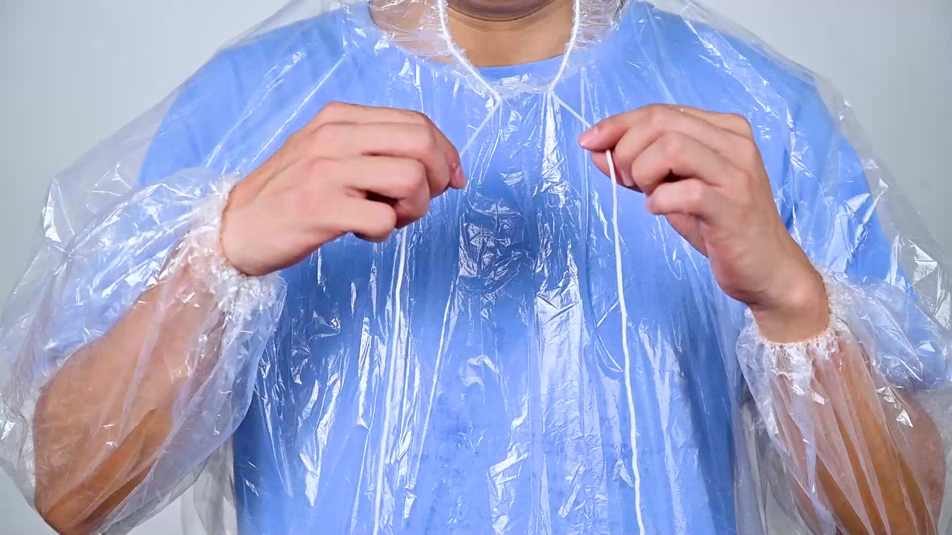 6x Einweg Regenjacke mit Kaputze transparent Einheitsgröße Produktbild-Vorschau 7