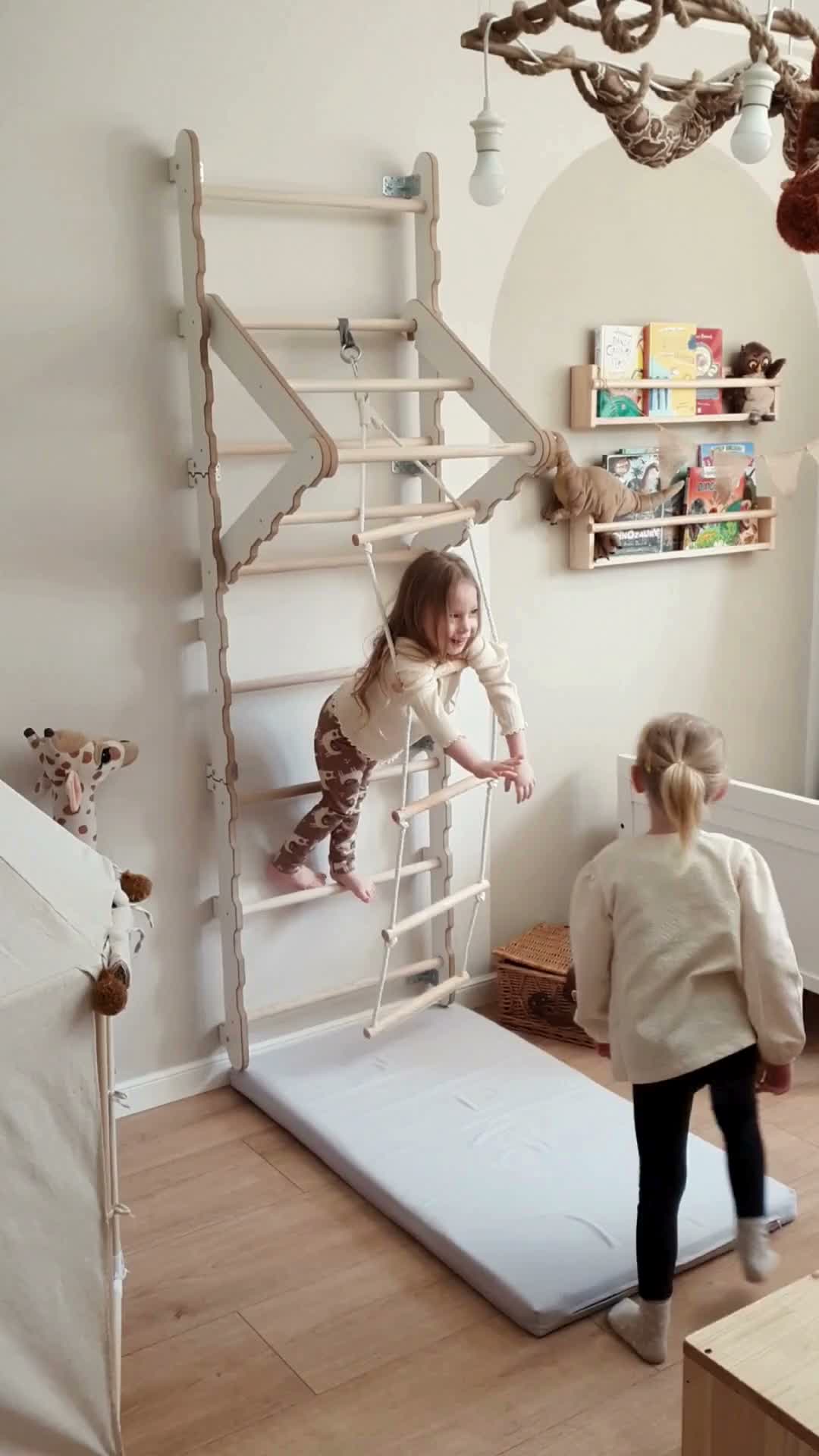 MAMOI® Klettergerüst Indoor, Sprossenwand für kinderzimmer, Produktbild-Vorschau 7