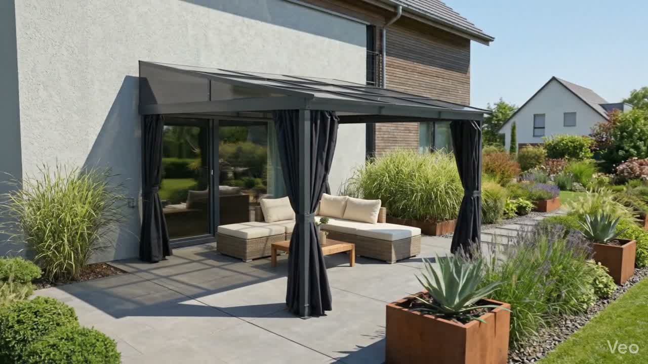 Pavillon Gartenpavillon 3x3,6m Karoom anthrazit aus Produktbild-Vorschau 7