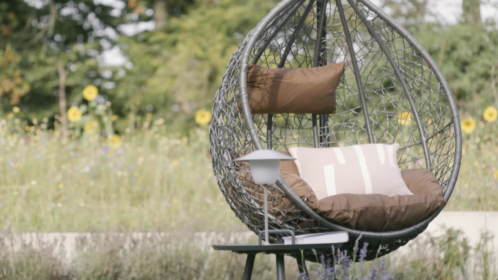 HOME DELUXE - Polyrattan Hängesessel CIELO - nur Kissen Produktbild-Vorschau 5