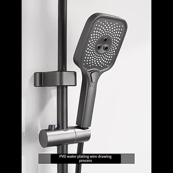 Edelstahl-Duschsystem Dusche Wasserhahn Set Duschpanel Produktbild-Vorschau 7
