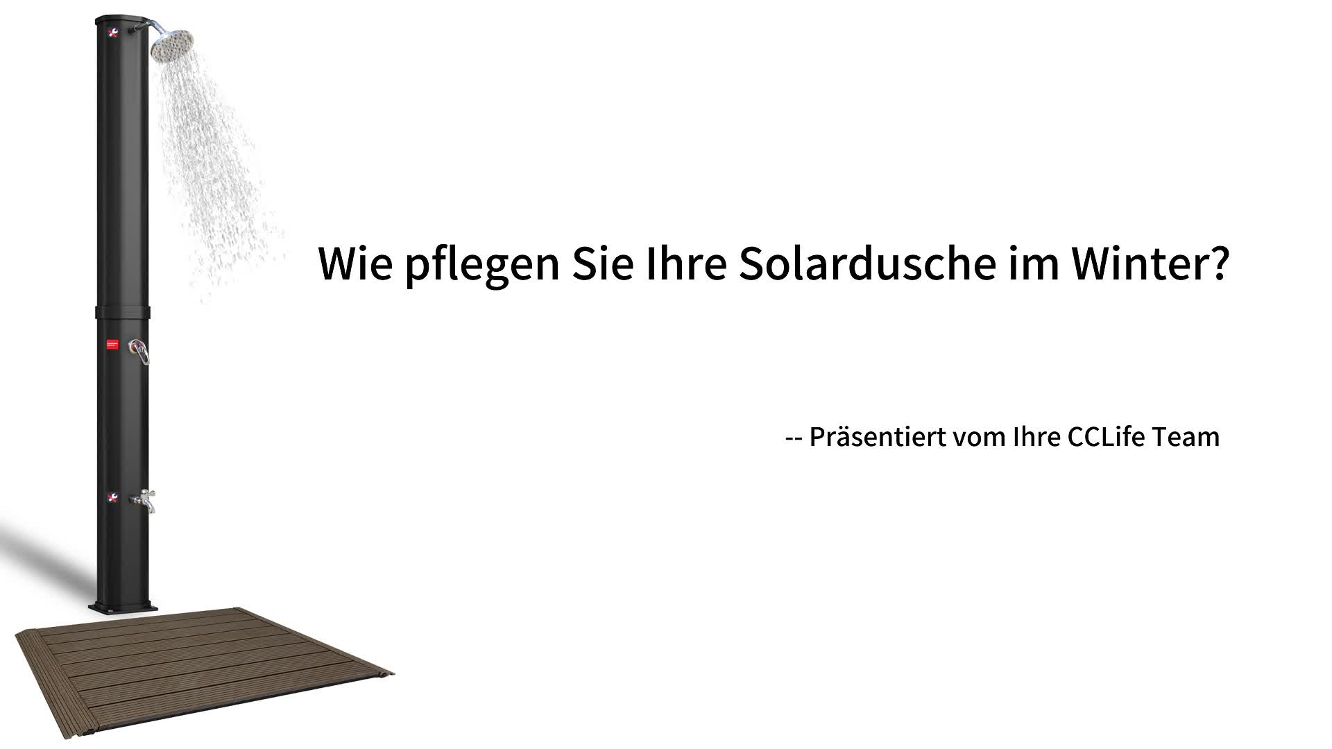 CCLIFE Solardusche mit Bodenplatte 60L Solar Gartendusche Produktbild-Vorschau 7