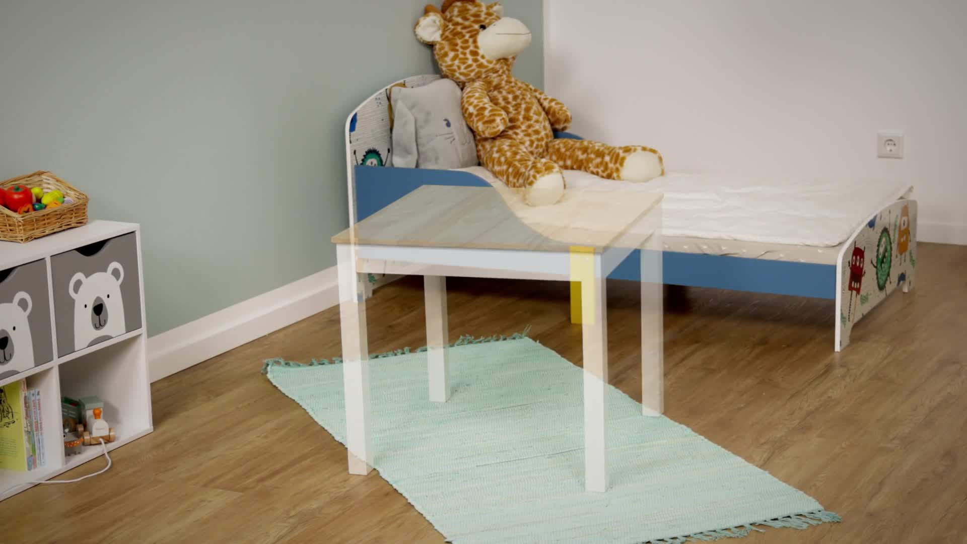 Relaxdays Kindersitzgruppe, 3-tlg., Kindertisch mit 2 Produktbild-Vorschau 7