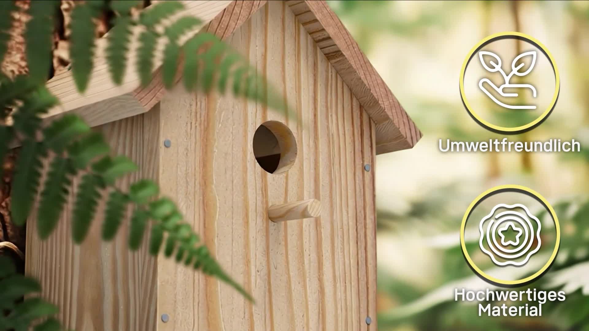 Eli® Vogelhaus Bausatz für Kinder aus Kiefernholz inkl. Produktbild-Vorschau 7