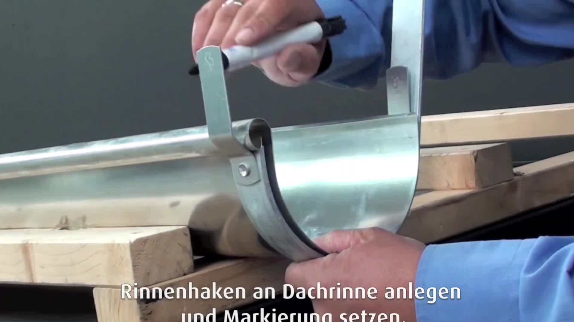 Rinneisen Größe 6 tlg ( 153 mm breit ) Rinnenträger Produktbild-Vorschau 3