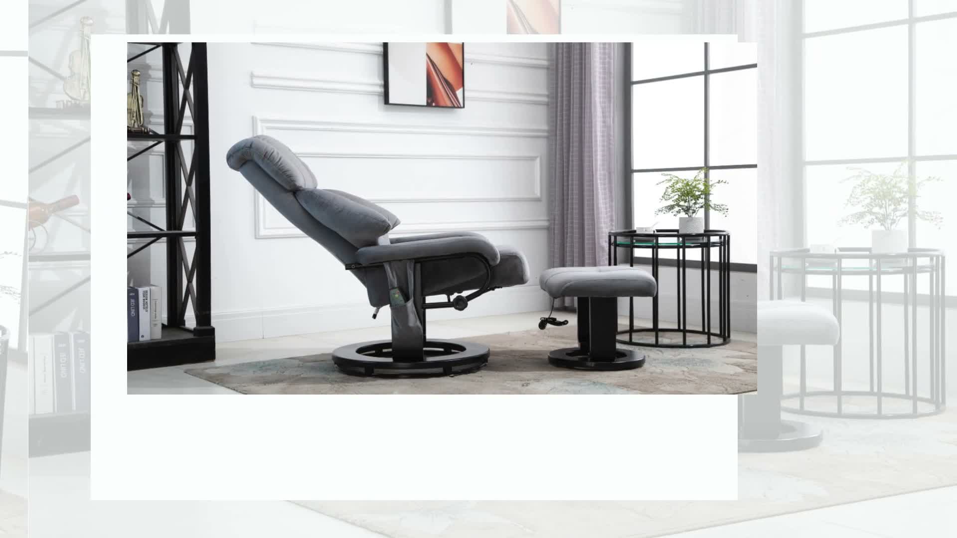 HOMCOM Massagesessel Relaxsessel mit Liegefunktion Produktbild-Vorschau 7