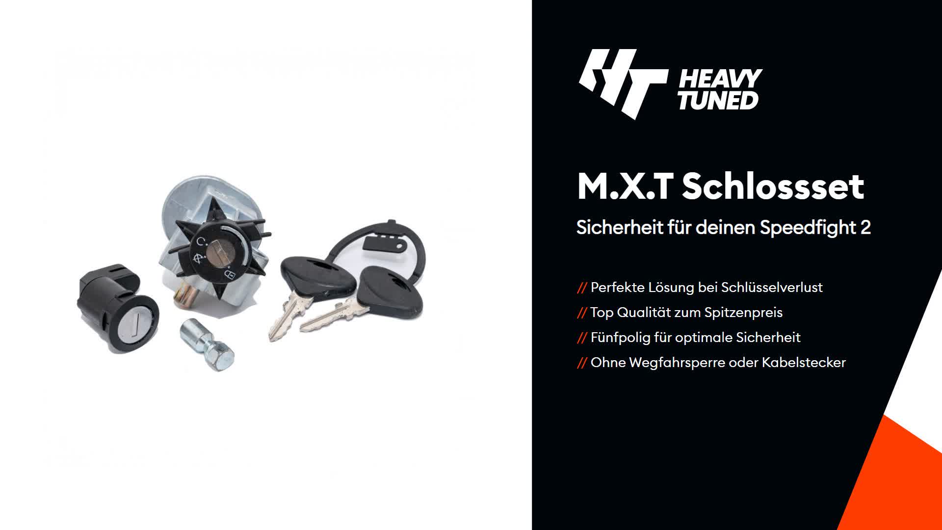 MXT Zündschloss Schlossset ohne Wegfahrsperre kompatibel Produktbild-Vorschau 7