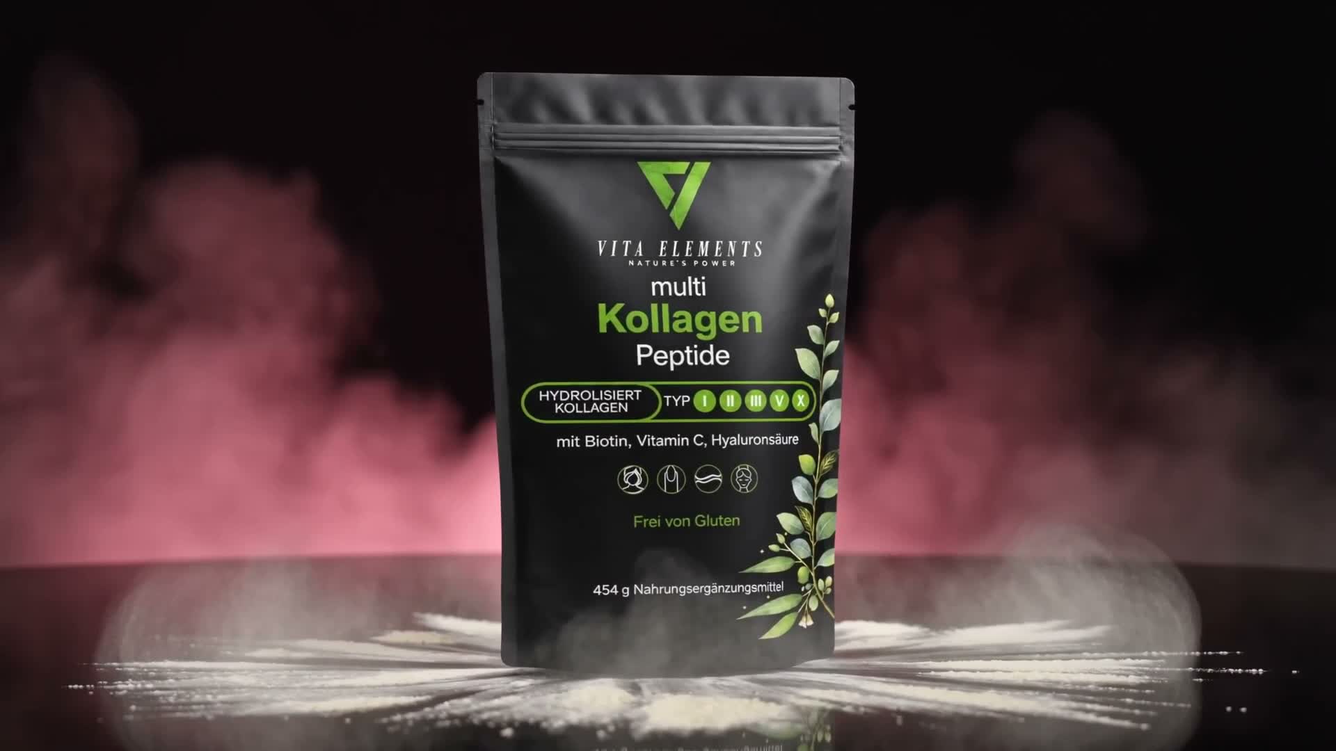 Vita Elements Kollagen Peptide Pulver 454g – 5 Typen, Produktbild-Vorschau 7