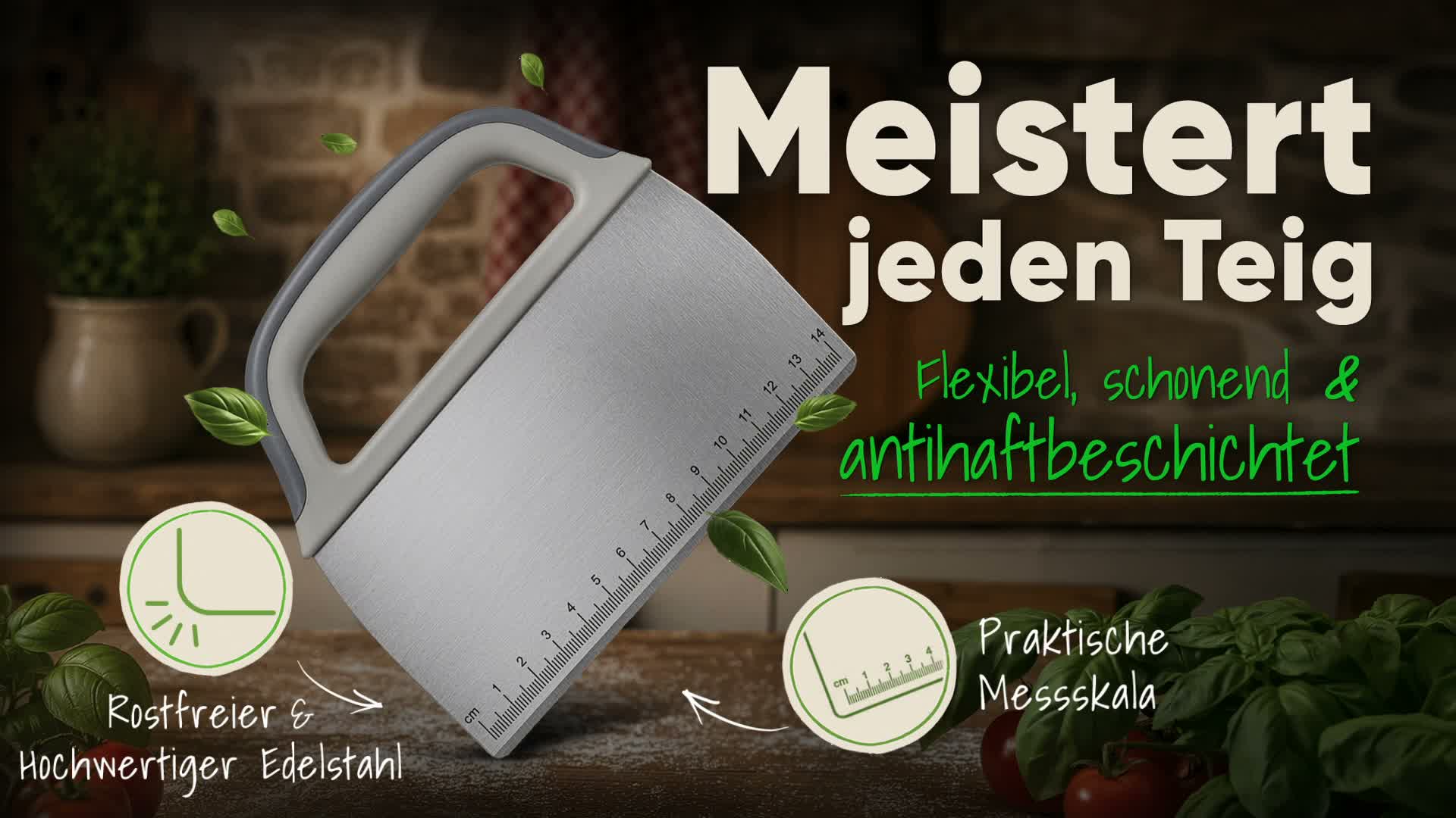 EDELFELD [Das Original] – Teigkarte aus Edelstahl 15cm – Produktbild-Vorschau 7