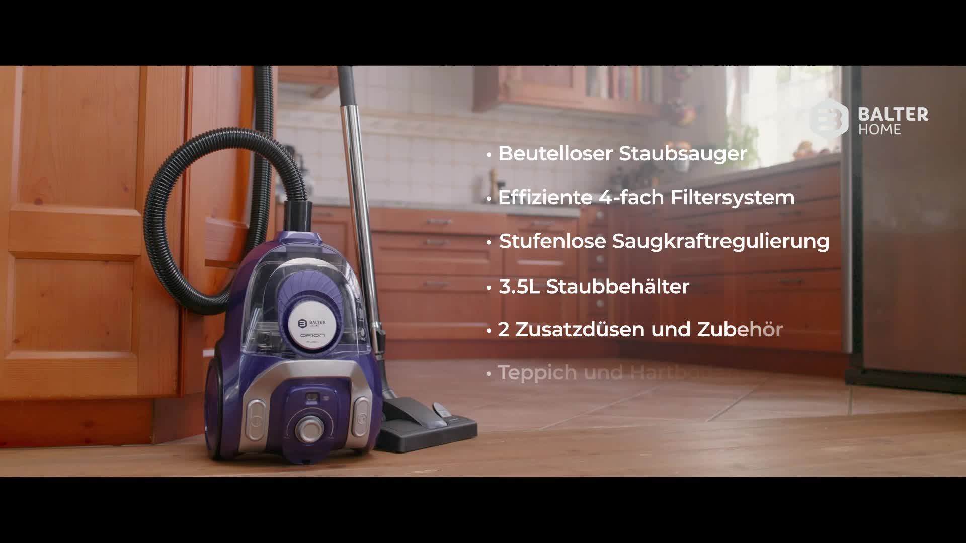 Balter Orion X3 Staubsauger, Bodenstaubsauger Beutellos, Produktbild-Vorschau 7