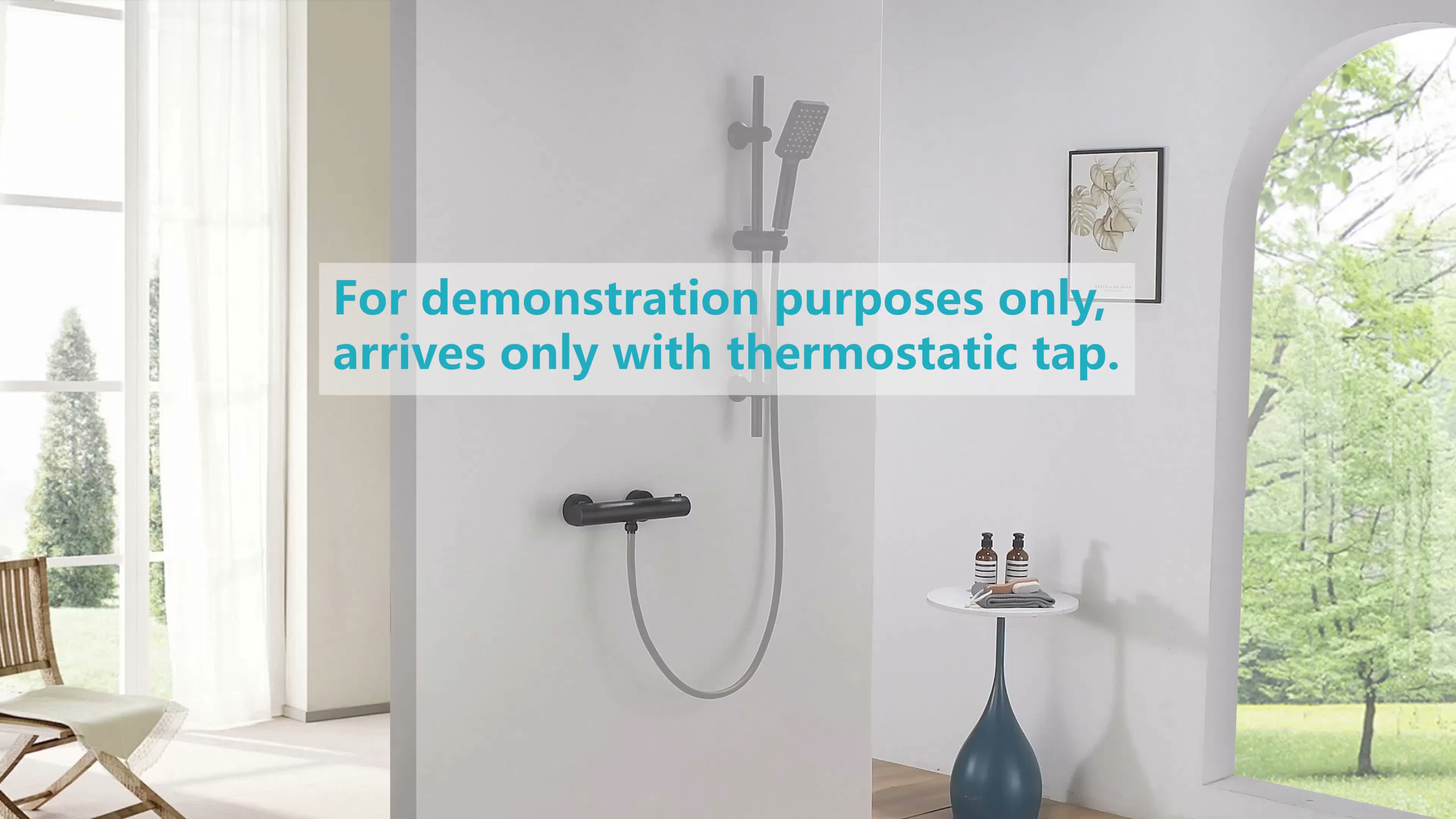 Görbach Duschsystem mit Thermostat, Edelstahl Duschset mit Produktbild-Vorschau 7