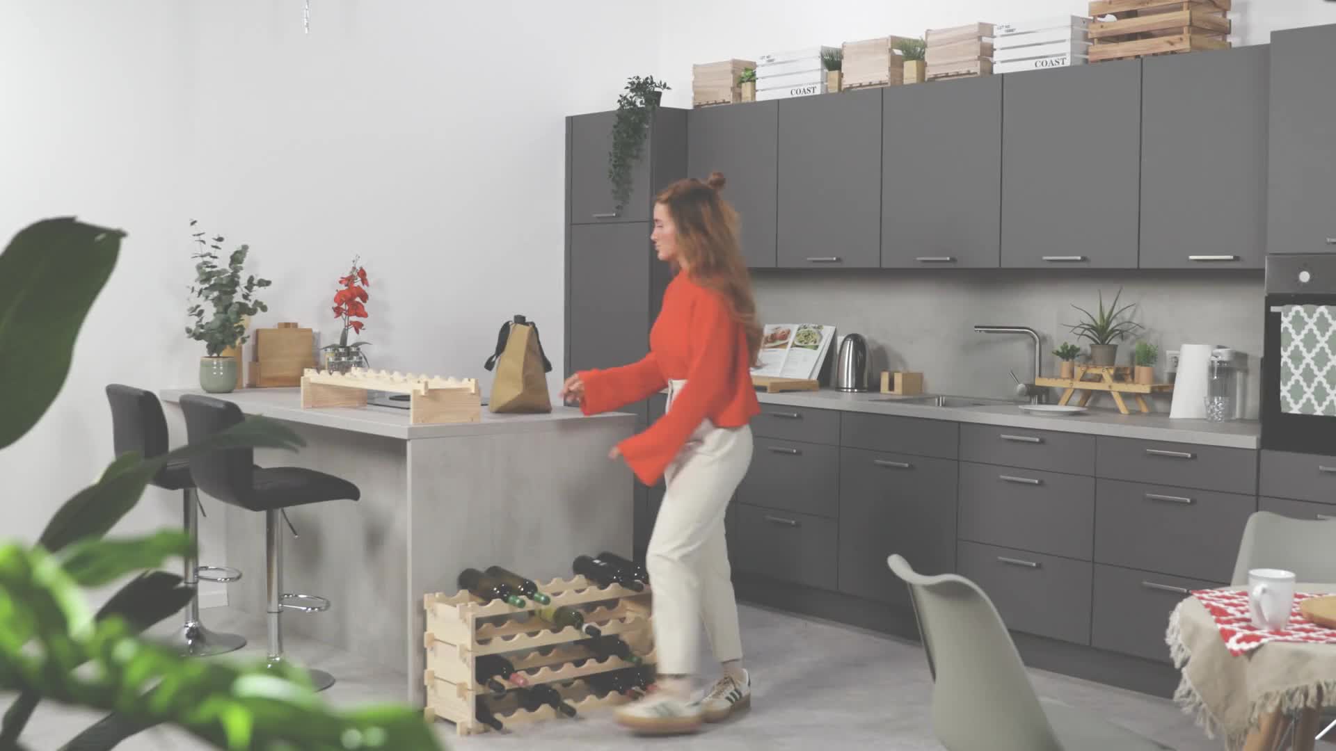 Relaxdays Weinregal, für 48 Weinflaschen, stapelbares Produktbild-Vorschau 7