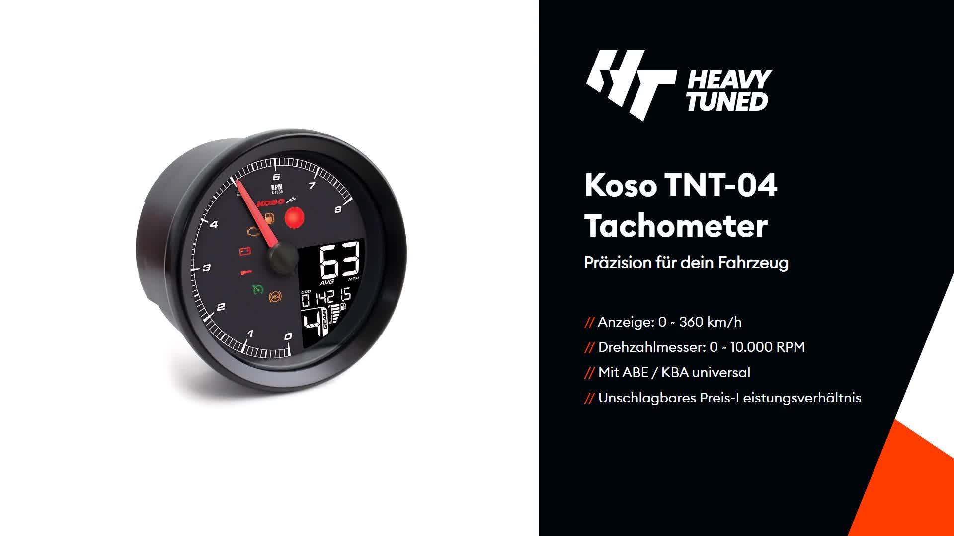 KOSO Digitales Multifunktions-Cockpit, TNT-04 Produktbild-Vorschau 7