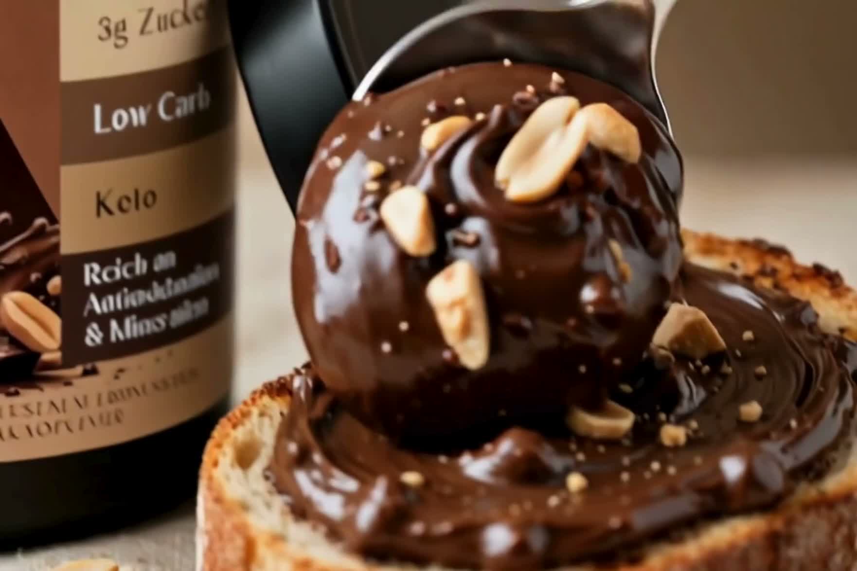 Dark Chocolate Peanut Spread  I  Low Carb  I Keto I 25g Produktbild-Vorschau 2
