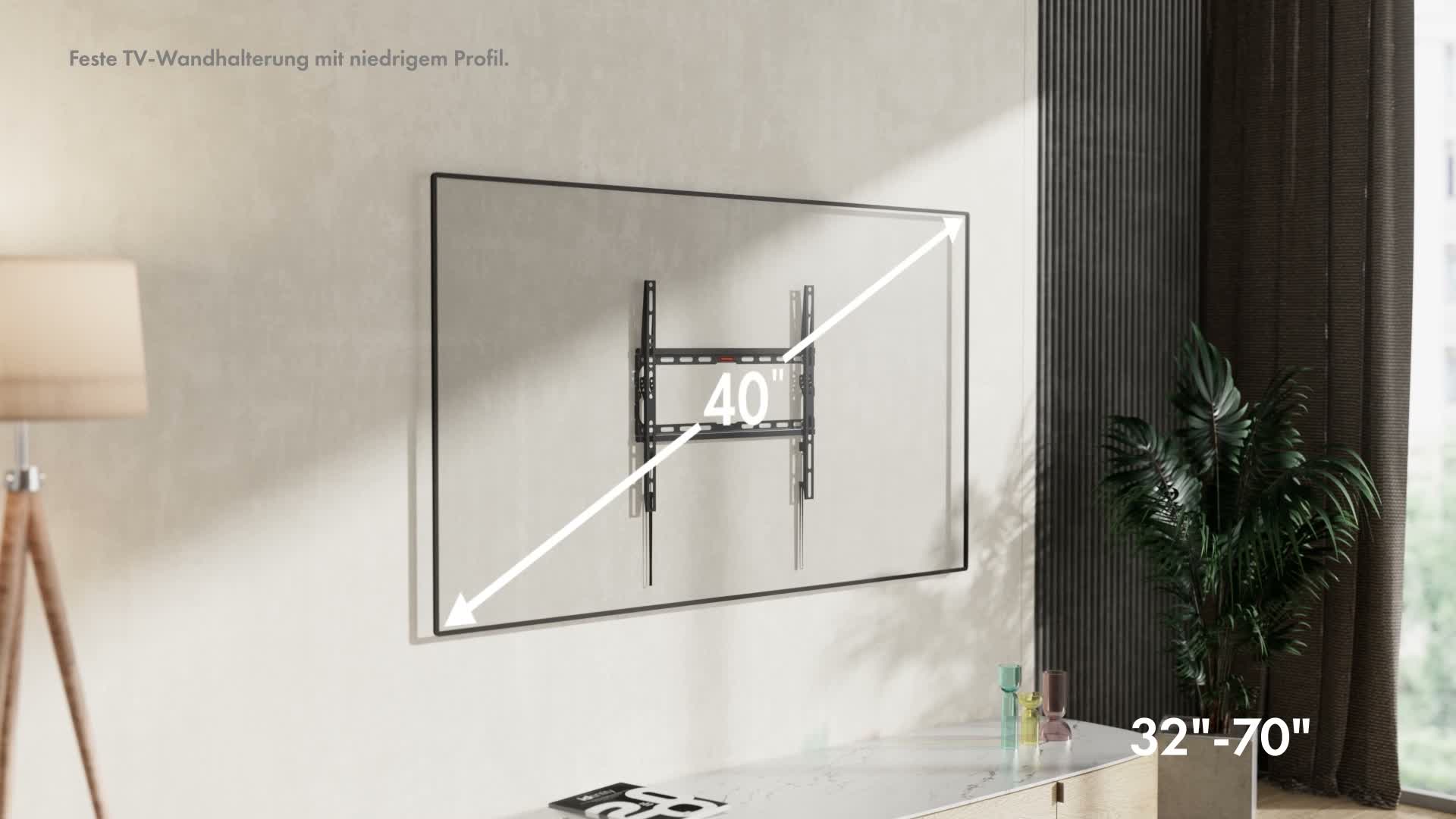 VonHaus TV Wandhalterung für 32–75 Zoll Bildschirme, Flach, Produktbild-Vorschau 7