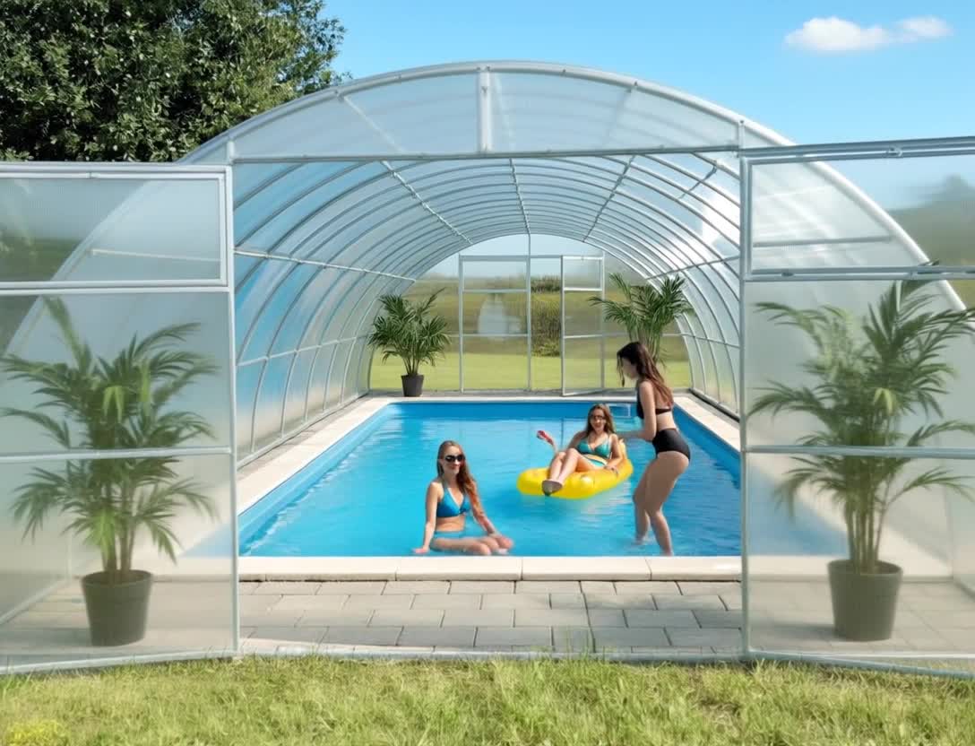 Poolabdeckung von Garten Dream. 4x6M mit 4mm polycarbonate Produktbild-Vorschau 7