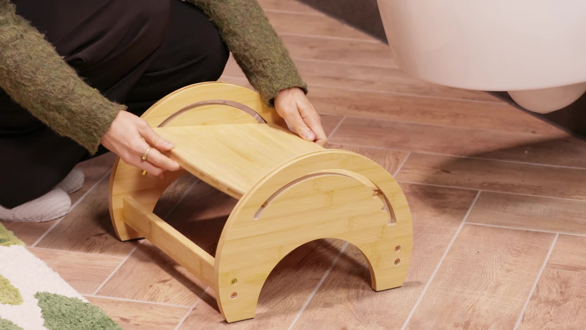 Relaxdays Toilettenhocker, verstellbar, Stuhlgang Produktbild-Vorschau 7