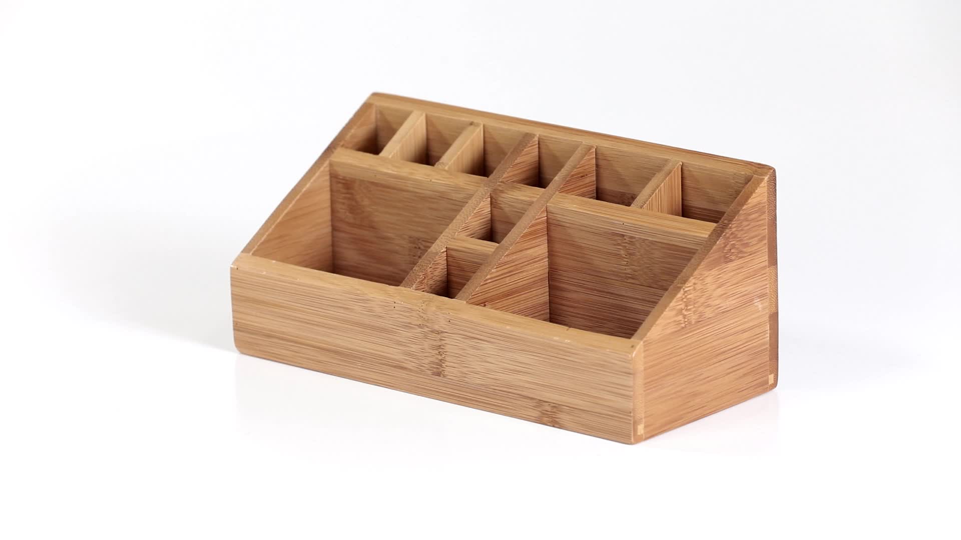 Relaxdays Schreibtischorganizer Bambus, Stifteköcher, 10 Produktbild-Vorschau 7