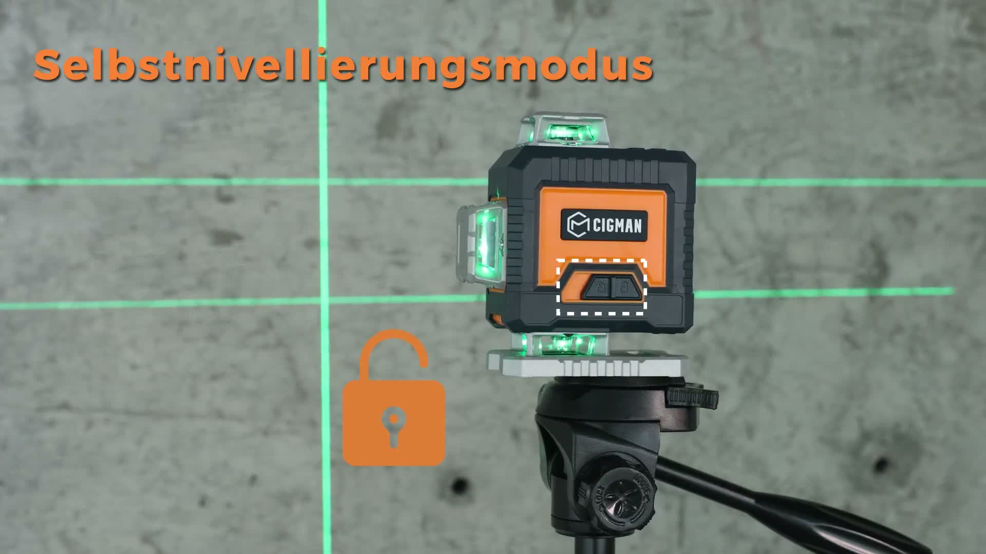 CIGMAN CMG16 Kreuzlinienlaser 4 x 360 Grad – App Steuerung, Produktbild-Vorschau 7