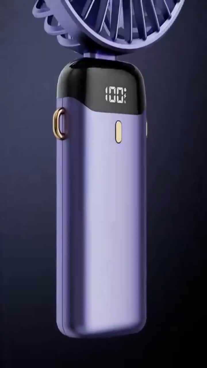 Mini-ventilateur portable, pliable, à accrocher au cou, 5 Voir les images du produit 7