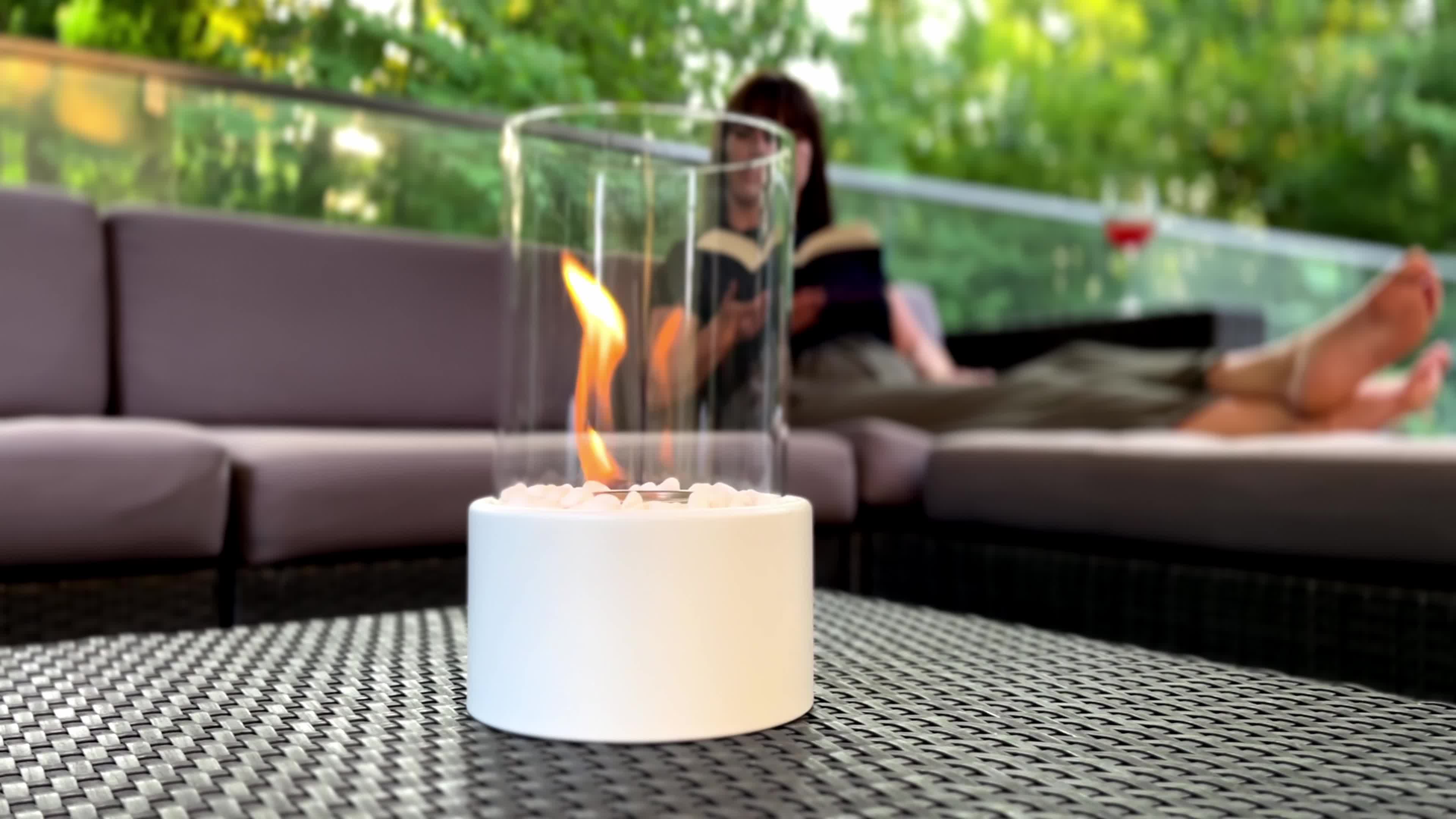 ANDEKO Bioethanol Tischkamin – Tischfeuer Indoor & Outdoor Produktbild-Vorschau 7